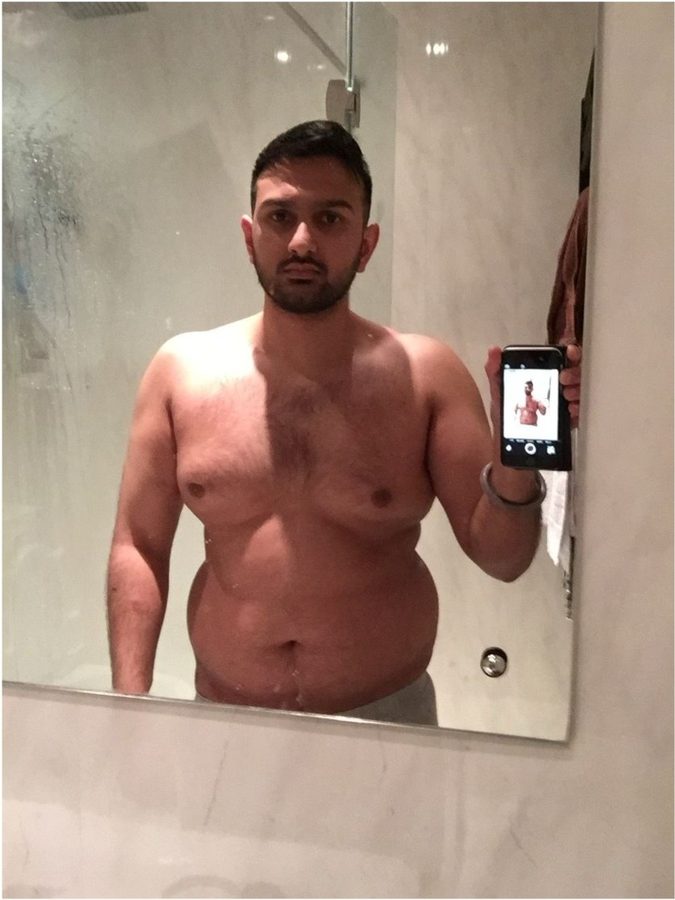 Client before — Weight loss, 14 weeks